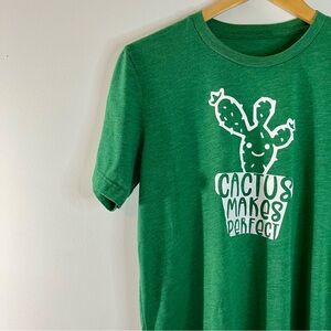 Women’s Bella Canvas Unisex Teacher Cactus Makes Perfect Graphic T-shirt Size M